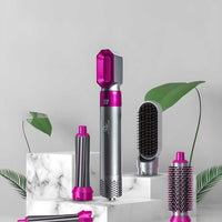 5 in 1 Multifunctional Hair Dryer Styling Tool, Detachable 5-in-1 Multi-Head Hot Air Comb, The Negative Ion Automatic Suction Hair Curler