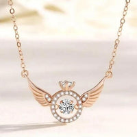 Rose Gold Angel Wings Pendant Chain